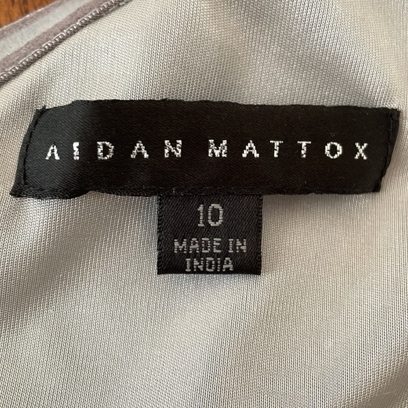 Aidan Mattox silver sequin cocktail dress - Picture 8 of 10